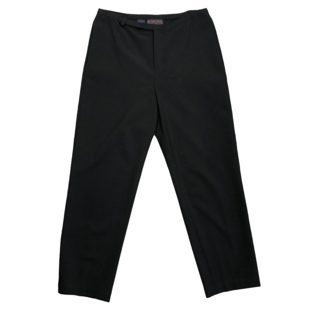 Ralph Lauren Wool Blend Trousers Black Size 8 NWT